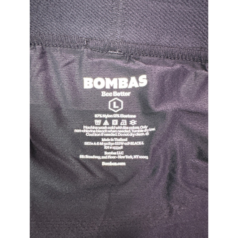 Bombas Mens Sport Flyless Boxer Brief Black Large 9048 Nylon Elastane New - Picture 6 of 6